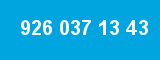 926 037 13 43